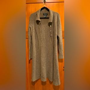 Wool Mid Calf Length Sweater